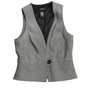 Body by Victoria Gray Front Button Closure Vest Women's Size 0